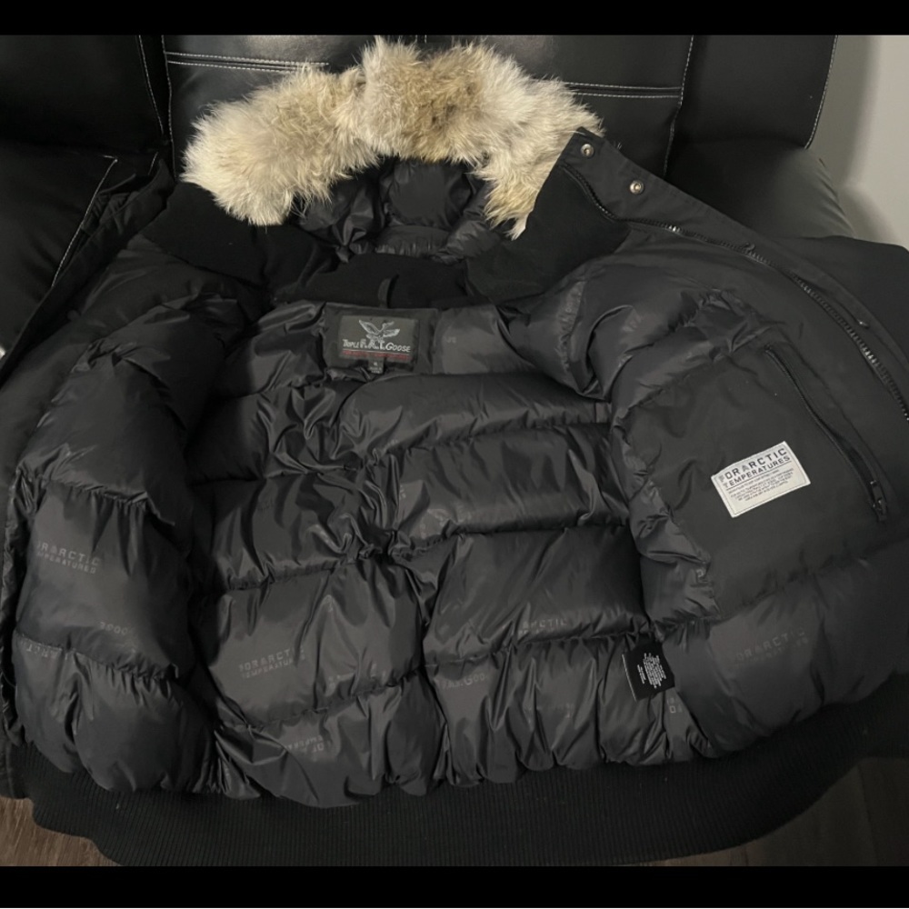 New without tags XL Triple Fat Goose Down Bomber  Men’s Jacket